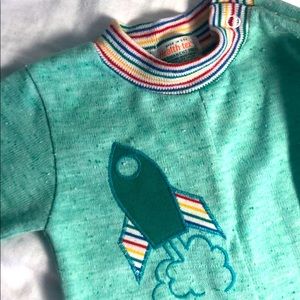 Vintage rocket onesie